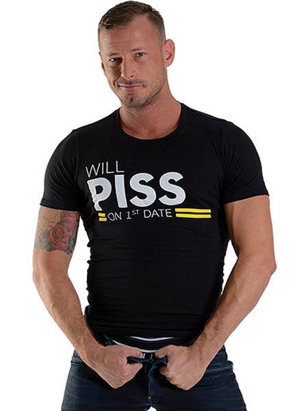 T-Shirt Will Piss on 1st Date by Mr. B