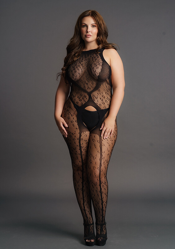 Body Crotchless Leopard Bodystocking Le Désir by Shots Tamanho Grande