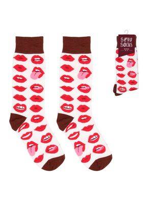Meias Sexy Sock Lip Love