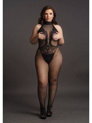 Bodystocking Combo Lace Pattern Le Désir By Shots Tamanho Grande