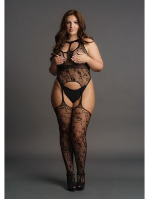 Body Lace Suspender With Round Neck Le Désir by Shots Tamanho Grande